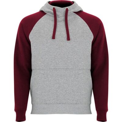 Roly Childrens/Kids Hooded Two Tone Heather Grey/Garnet - Hoodie Roly Childrens/Kids Hooded Two Tone Heather Grey/Garnet - Hoodie