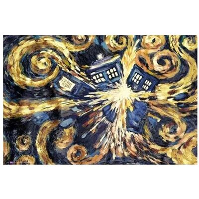 Doctor Who Exploding Tardis Multicoloured Poster - Poster Doctor Who Exploding Tardis Multicoloured Poster - Poster