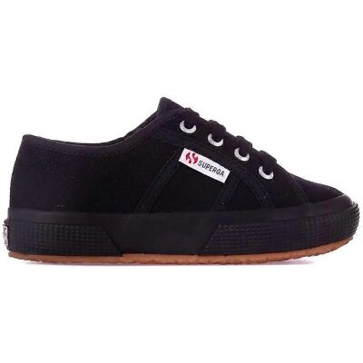 Superga Childrens Leather Trainers - Kids - Black - Leather Trainers Superga Childrens Leather Trainers - Kids - Black - Leather Trainers
