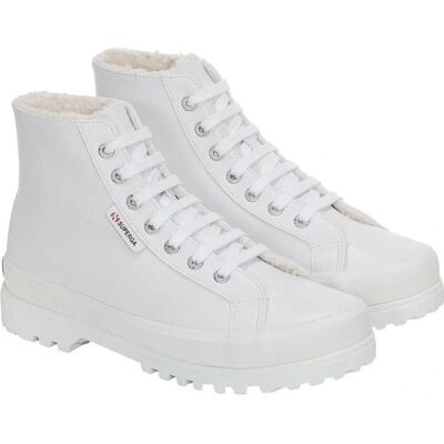 Superga 2341 Alpina Vegan Leder Sneakers Ice White - Sneakers Superga 2341 Alpina Vegan Leder Sneakers Ice White - Sneakers