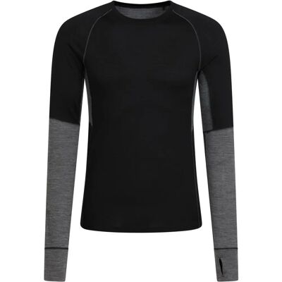 Mountain Warehouse Herren-Unterhemd aus Ultra-Merinowolle mit Rundhalsausschnitt XXL - Schwarz Mountain Warehouse Herren-Unterhemd aus Ultra-Merinowolle mit Rundhalsausschnitt XXL - Schwarz