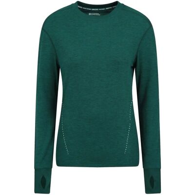 Mountain Warehouse Time Trial Hardloop T-Shirt - Groen - Maat 10 - Hardlooptop Mountain Warehouse Time Trial Hardloop T-Shirt - Groen - Maat 10 - Hardlooptop