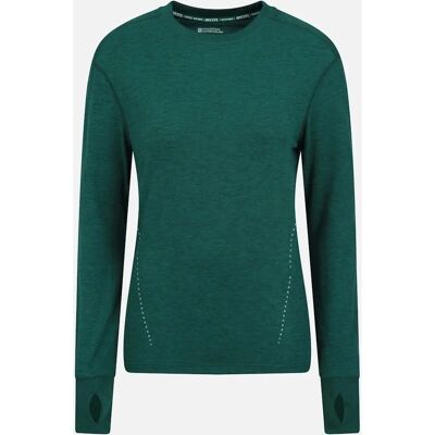 Mountain Warehouse Dames Tijdrit Running T-Shirt - Groen - Maat 18 Mountain Warehouse Dames Tijdrit Running T-Shirt - Groen - Maat 18