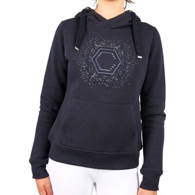 Coldstream Womens Swanlaws Diamante Hoodie Navy - Hoodie Coldstream Womens Swanlaws Diamante Hoodie Navy - Hoodie