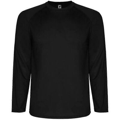 Roly Montecarlo Black Long-Sleeve T-Shirt - Sports Roly Montecarlo Black Long-Sleeve T-Shirt - Sports