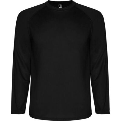 Roly Montecarlo Black Long-Sleeved T-Shirt - Kids Roly Montecarlo Black Long-Sleeved T-Shirt - Kids