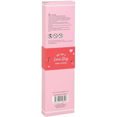 Something Different Love Bug Ladybird Taper Candle - Candle Something Different Love Bug Ladybird Taper Candle - Candle