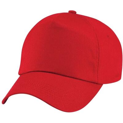 Beechfield - 5-Panel Kids - Red - One Size - Cap Beechfield - 5-Panel Kids - Red - One Size - Cap