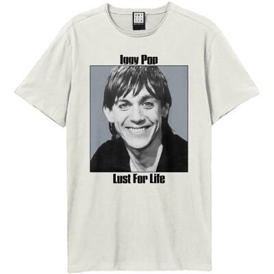 Amplified Iggy Pop Lust For Life T-Shirt White - T-Shirt Amplified Iggy Pop Lust For Life T-Shirt White - T-Shirt
