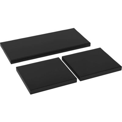 Outsunny - Rattan Garden - Black - 3pc - Seat Cushions Outsunny - Rattan Garden - Black - 3pc - Seat Cushions