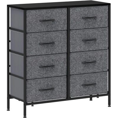 Homcom Model Unknown Black Fabric Chest of Drawers - Chest of Drawers Homcom Model Unknown Black Fabric Chest of Drawers - Chest of Drawers