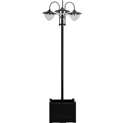 Outsunny - 3-head LED Solar Light - Planter Base - Outdoor Lamp Outsunny - 3-head LED Solar Light - Planter Base - Outdoor Lamp