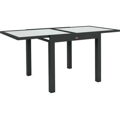 Outsunny Extendable Outdoor Dining Table - Aluminium - 160x80 cm Outsunny Extendable Outdoor Dining Table - Aluminium - 160x80 cm