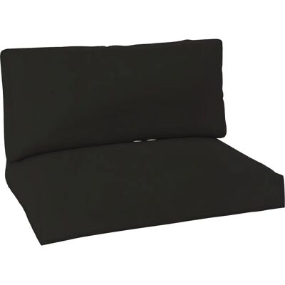 Outsunny - 2 Seat Pallet Cushions - Black - Cushion Outsunny - 2 Seat Pallet Cushions - Black - Cushion