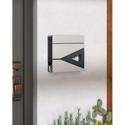 HOMCOM Wall Mounted Post Box - Weatherproof Lock HOMCOM Wall Mounted Post Box - Weatherproof Lock