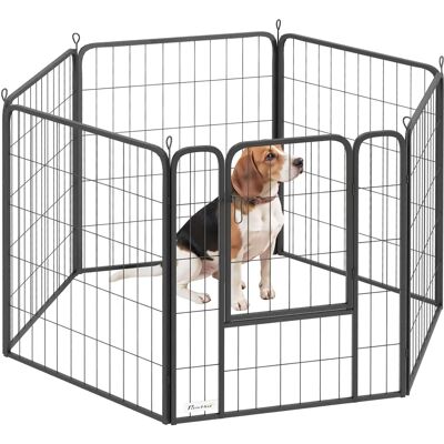 PawHut - 6-Panel Playpen - 80cm High - Dog Playpen PawHut - 6-Panel Playpen - 80cm High - Dog Playpen