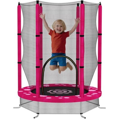 AIYAPLAY 4.6FT Kids Trampoline - Pink AIYAPLAY 4.6FT Kids Trampoline - Pink