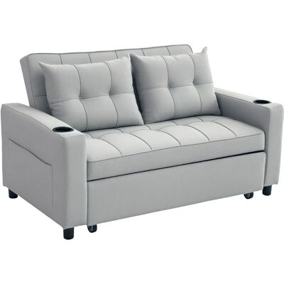 HOMCOM 2 Seater Pull Out Sofa Bed - Living Room Furniture HOMCOM 2 Seater Pull Out Sofa Bed - Living Room Furniture