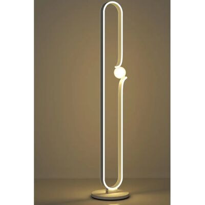 Homcom White Dimmable LED Floor Lamp - Floor Lamp Homcom White Dimmable LED Floor Lamp - Floor Lamp