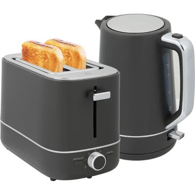 HOMCOM 1.7L 3000W Electric Kettle and Toaster Set - Kettle & Toaster Set HOMCOM 1.7L 3000W Electric Kettle and Toaster Set - Kettle & Toaster Set