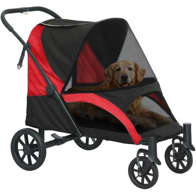 PawHut - Easy Folding Pet Stroller - Black - Large Dogs - Pet Stroller PawHut - Easy Folding Pet Stroller - Black - Large Dogs - Pet Stroller