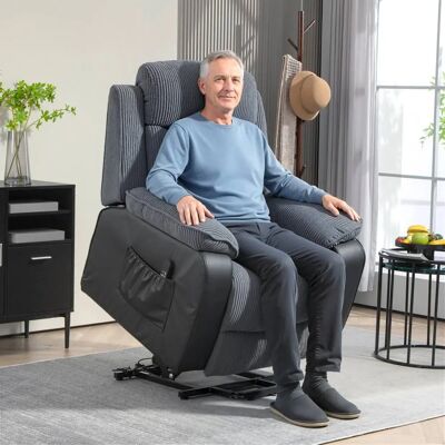 HOMCOM - Power Lift Recliner - Dark Grey HOMCOM - Power Lift Recliner - Dark Grey
