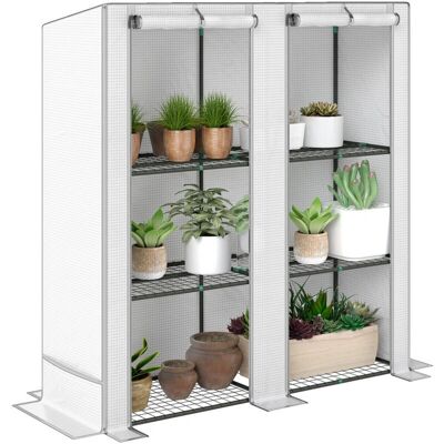 Outsunny 3 Tier Lean-to Mini Greenhouse - Mini Greenhouse Outsunny 3 Tier Lean-to Mini Greenhouse - Mini Greenhouse