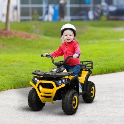 AIYAPLAY - 12V Kids Quad Bike - Yellow - 3-5 Years - Quad Bike AIYAPLAY - 12V Kids Quad Bike - Yellow - 3-5 Years - Quad Bike