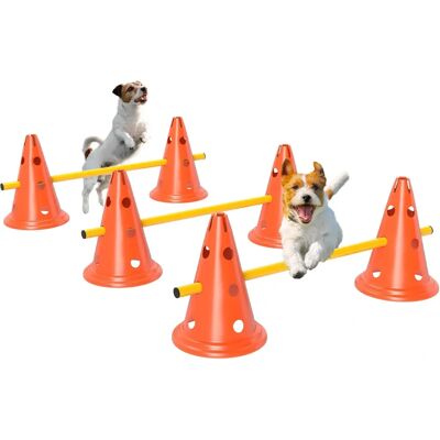 PawHut Dog Agility Equipment Set - Adjustable Height Jumping Obstacles PawHut Dog Agility Equipment Set - Adjustable Height Jumping Obstacles
