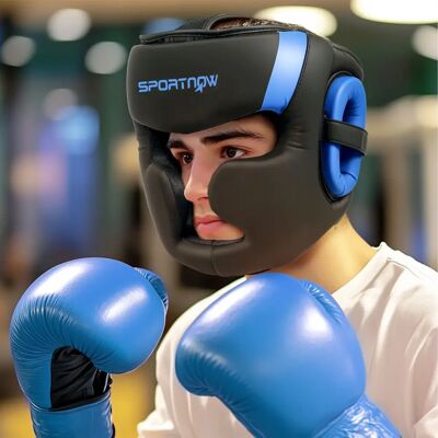 SPORTNOW - Boxing Headguard - Blue - Headguard SPORTNOW - Boxing Headguard - Blue - Headguard