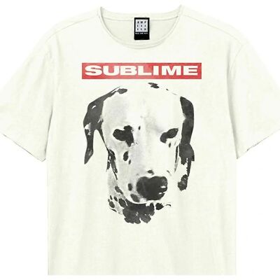 Amplified White Black Vintage Dog Logo T-Shirt - T-Shirt Amplified White Black Vintage Dog Logo T-Shirt - T-Shirt