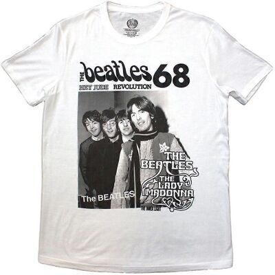The Beatles Lady Madonna 1968 Maglietta Bianca - Unisex Adulto The Beatles Lady Madonna 1968 Maglietta Bianca - Unisex Adulto