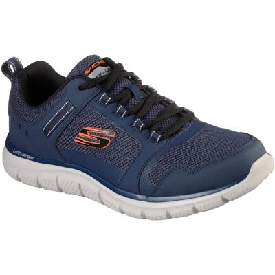 Miesten Skechers navy nahkainen juoksukengät - Kengät Miesten Skechers navy nahkainen juoksukengät - Kengät