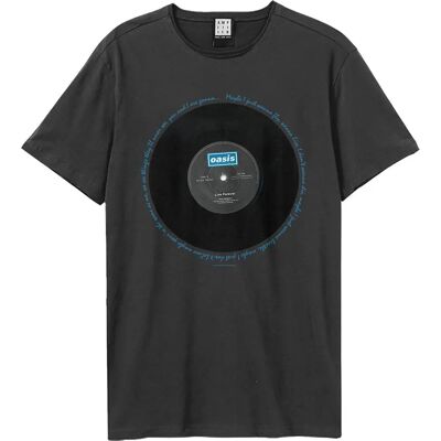 Oasis Unisex Live Forever T-Shirt XL Charcoal Oasis Unisex Live Forever T-Shirt XL Charcoal