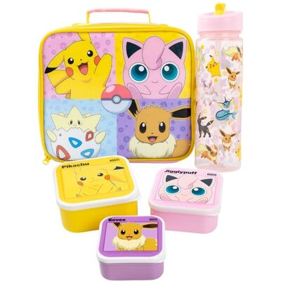 Ensemble Sac à Lunch et Bouteille Pokémon Filles - Sac, Bouteille, Snacks Ensemble Sac à Lunch et Bouteille Pokémon Filles - Sac, Bouteille, Snacks