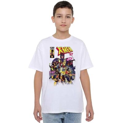 Marvel 12-13 Ans Blanc T-Shirt X-Men Couverture Bande Dessinée - T-Shirt Marvel 12-13 Ans Blanc T-Shirt X-Men Couverture Bande Dessinée - T-Shirt