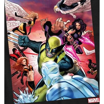 Maglietta Marvel Nera X-Men Squad Difendi - Maglietta Maglietta Marvel Nera X-Men Squad Difendi - Maglietta