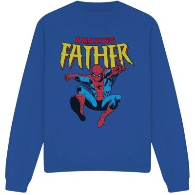 Marvel Spider-Man XXL Sweatshirt Bleu Royal - Unisexe Adulte Fête des Pères Marvel Spider-Man XXL Sweatshirt Bleu Royal - Unisexe Adulte Fête des Pères