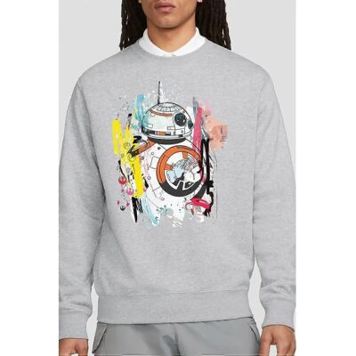 Felpa astratta BB-8 unisex Star Wars - Felpa Felpa astratta BB-8 unisex Star Wars - Felpa