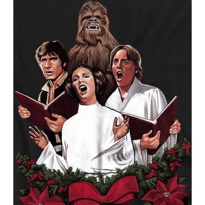 Star Wars Heren Kerstzangers Zwart S T-Shirt - T-Shirt Star Wars Heren Kerstzangers Zwart S T-Shirt - T-Shirt