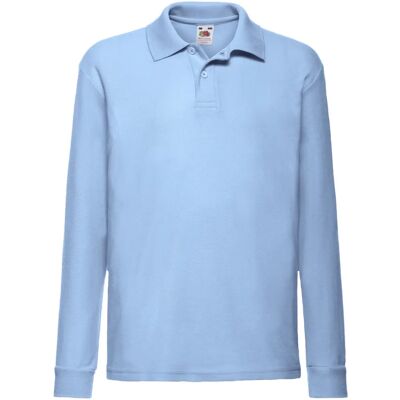 Fruit of the Loom - Polo shirt - Blauw - 128 - Polo shirt Fruit of the Loom - Polo shirt - Blauw - 128 - Polo shirt