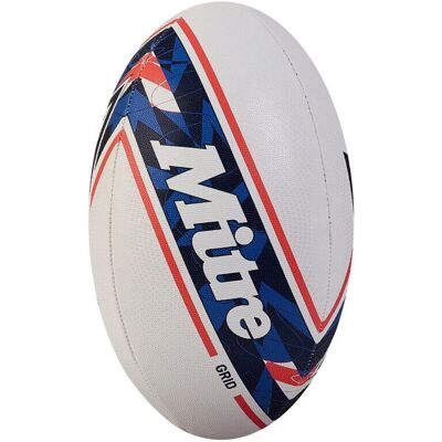 Mitre Gehrung Grib Rugbyball Weiss/blau - Rugby Ball Mitre Gehrung Grib Rugbyball Weiss/blau - Rugby Ball
