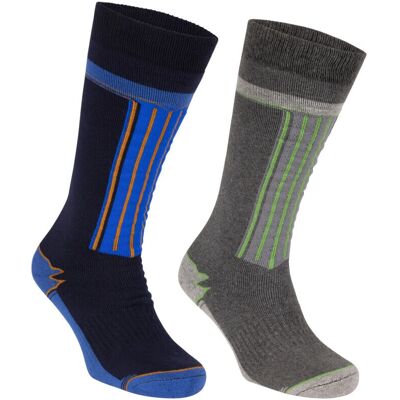 Chaussettes de ski Trespass Winski - Confortables et à rayures Chaussettes de ski Trespass Winski - Confortables et à rayures