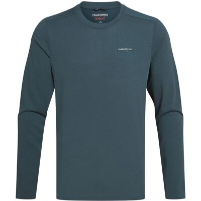 Craghoppers Abel Nosilife Lange Mouwen T-Shirt - Blauw - Maat: Regular/36 - T-Shirt Craghoppers Abel Nosilife Lange Mouwen T-Shirt - Blauw - Maat: Regular/36 - T-Shirt
