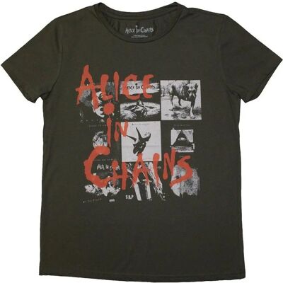 Alice In Chains XXL Black Collage T-Shirt - T-Shirt Alice In Chains XXL Black Collage T-Shirt - T-Shirt