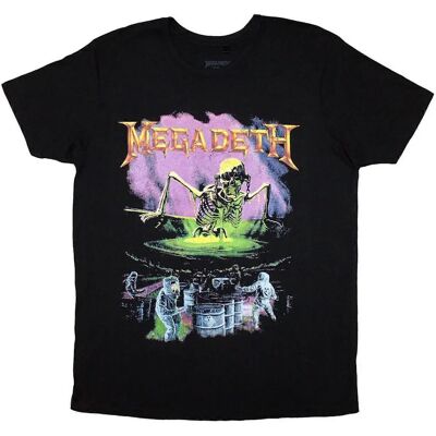 Megadeth Black M T-Shirt - Unisex Adult Contaminated Back Print Megadeth Black M T-Shirt - Unisex Adult Contaminated Back Print
