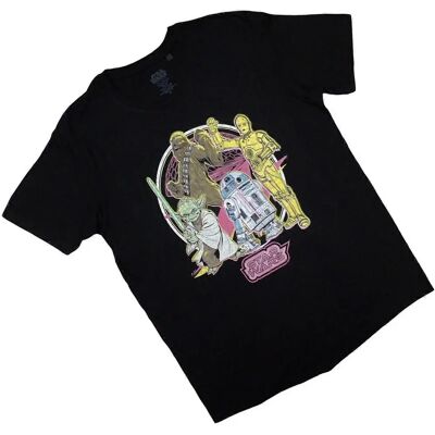 Star Wars M Maglietta Neon - Adulto Unisex Eroi Star Wars M Maglietta Neon - Adulto Unisex Eroi