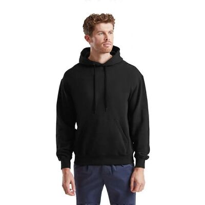 Fruit of the Loom Herren Baumwoll Hoodie - Schwarz Fruit of the Loom Herren Baumwoll Hoodie - Schwarz