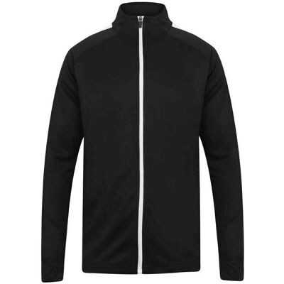 Finden & Hales Mens Contrast Panel Knitted Tracksuit Top - Tracksuit Top Finden & Hales Mens Contrast Panel Knitted Tracksuit Top - Tracksuit Top