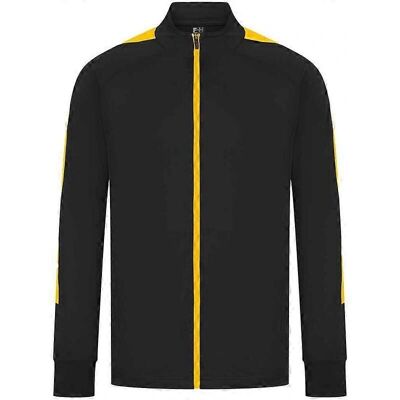 Finden & Hales Men's Contrast Panel Knitted Tracksuit Top - Tracksuit Top Finden & Hales Men's Contrast Panel Knitted Tracksuit Top - Tracksuit Top